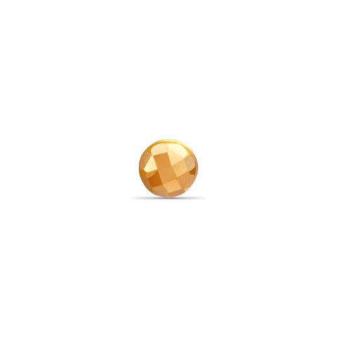 Reena Glossy Round Gold Nose Pin