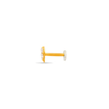 Juhi Floral Heart Gold Nose Pin
