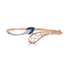 Blue Sapphire Diamond Elegance Bracelet