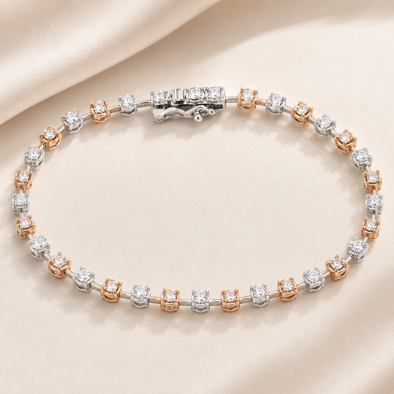 Rose Gold Brilliance Diamond Bracelet