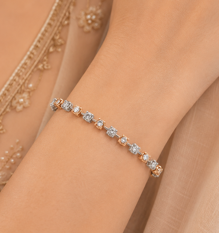 Rose Gold Brilliance Diamond Bracelet