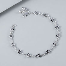 Navya Chic Ghungroo Charm Silver Anklets