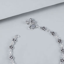 Navya Chic Ghungroo Charm Silver Anklets