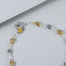 Ishita Pearl Dot Silver Anklets