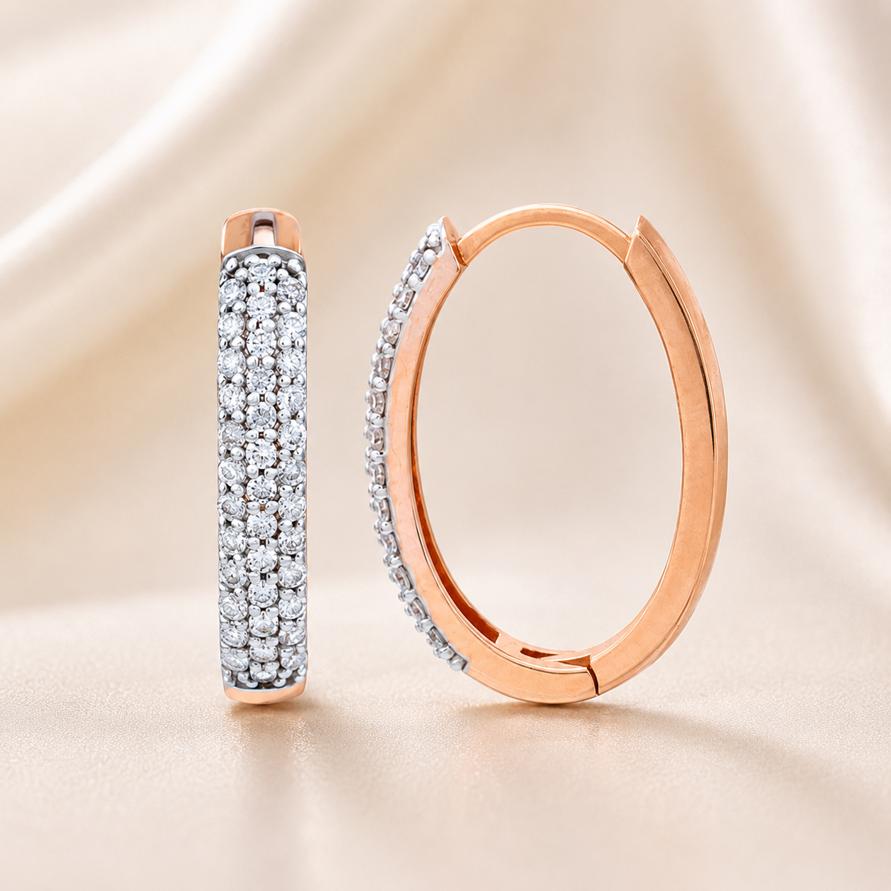 Kira Sleek Multi-Row  Diamond Baali