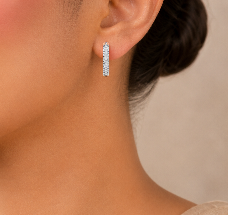 Kira Sleek Multi-Row  Diamond Baali