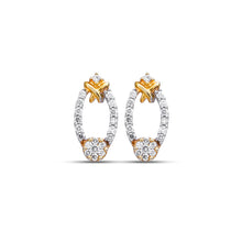 Ritika Chic oval Diamond Earrings Danglers