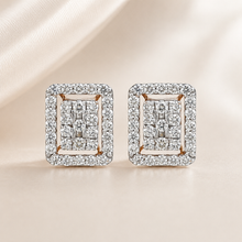 Ira Elegant Rectangular Diamond Earrings