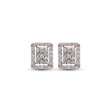 Ira Elegant Rectangular Diamond Earrings