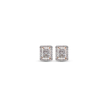 Ira Elegant Rectangular Diamond Earrings