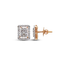 Ira Elegant Rectangular Diamond Earrings