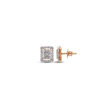 Ira Elegant Rectangular Diamond Earrings