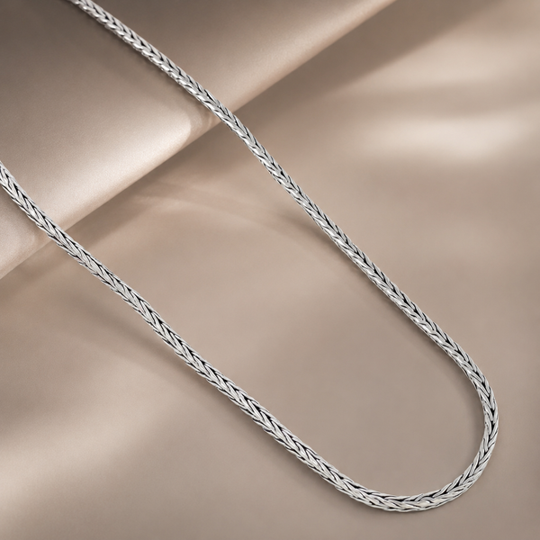 Premium Rope Silver Chain For Him