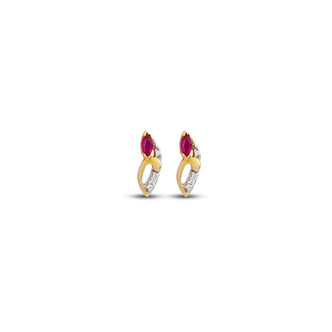 Teena Graceful Diamond  Earrings