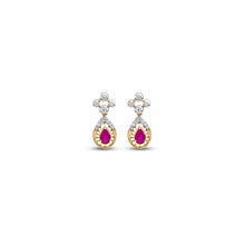 Manjari Ruby Diamond Earrings