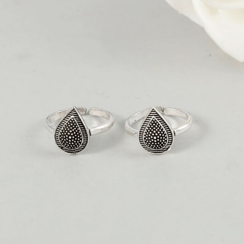 Antique Drop DesignSilver Toe Rings