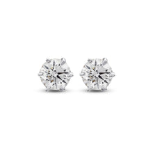 Elegant Round-Cut Diamond Earrings