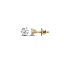 Elegant Round-Cut Diamond Earrings