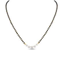 Divya Elegant Diamond Studded Floral Mangalsutra Design