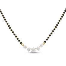 Divya Elegant Diamond Studded Floral Mangalsutra Design