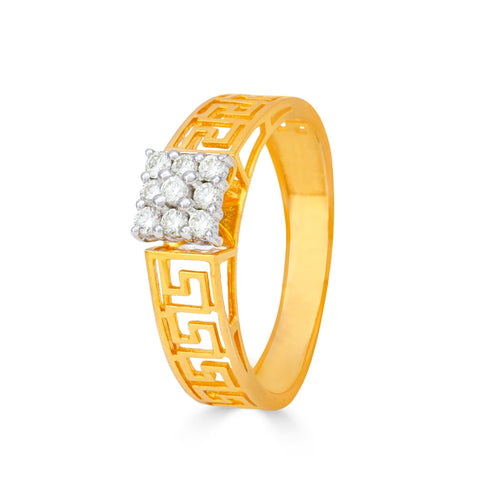Greek-Inspired Design Royal Diamonds Ring