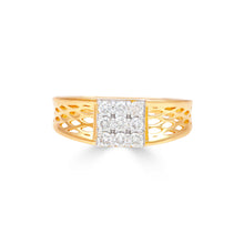 Divyansh Intricate Cutwork  Radiant Diamonds Ring