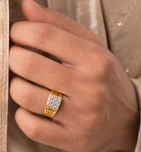Divyansh Cutwork  Diamonds Ring For Him