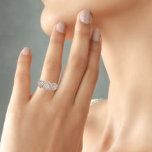 Kavya Triple Bloom Diamond Charm Ring