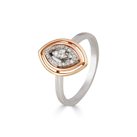 Akshi  Eye-Shaped Diamond Elegance Ring