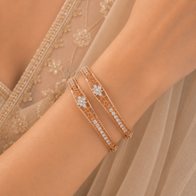 Sana Graceful Diamond Floral Bangles
