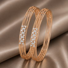 Anaya Criss Cross Diamond Elegance Bangles
