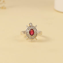 Khushi Divine Turtle Design Silver Ring