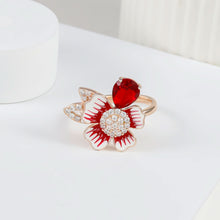 Samaira Floral Shine Silver Ring
