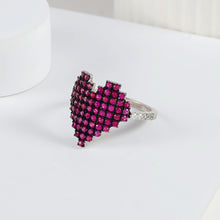 Aarohi Heart Glow Silver Ring