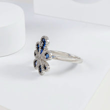 Shanaya Blue Blossom Silver Ring