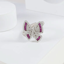 Aadhira Butterfly Glow Silver Ring