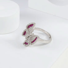 Aadhira Butterfly Glow Silver Ring
