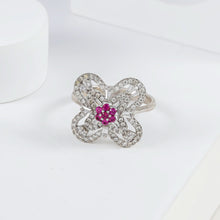 Nyra Blossom Butterfly Silver Ring