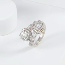 Myra Double Glow Silver Ring