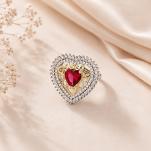 Meera Heart Shine Silver Ring
