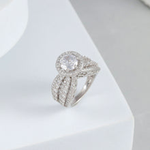 Neha Princess Halo Silver Ring