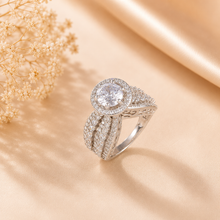 Neha Princess Halo Silver Ring