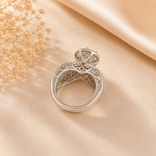 Neha Princess Halo Silver Ring