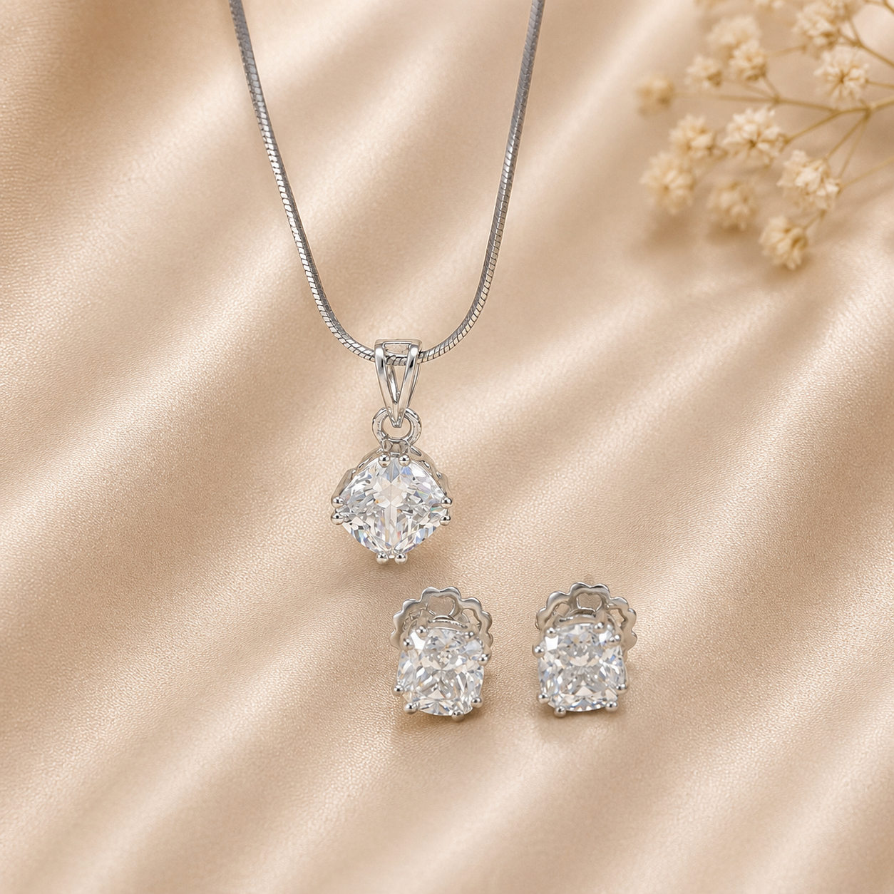 Pallavi Eternal Drop Pendant Set