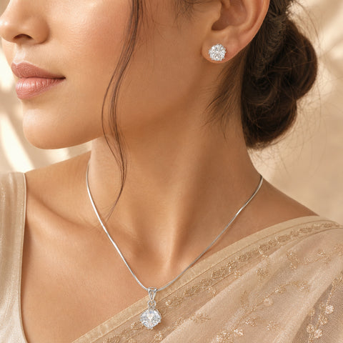 Pallavi Eternal Drop Pendant Set