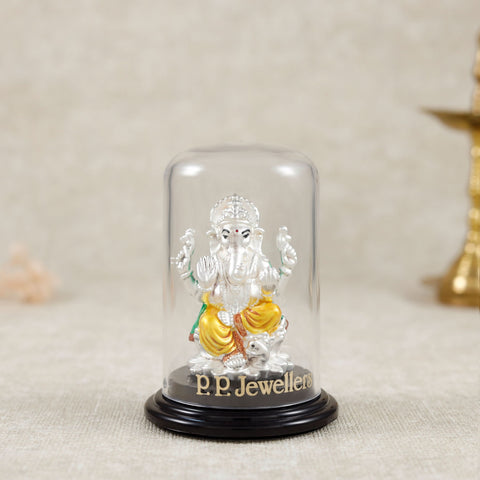 Radiant Bappa Silver Idol