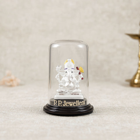 Shree Vighnaharta Silver Idol