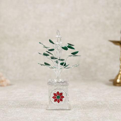 Divine Blessings Silver Tulsi Idol