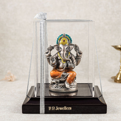 Shree Siddhivinayak Silver Idol