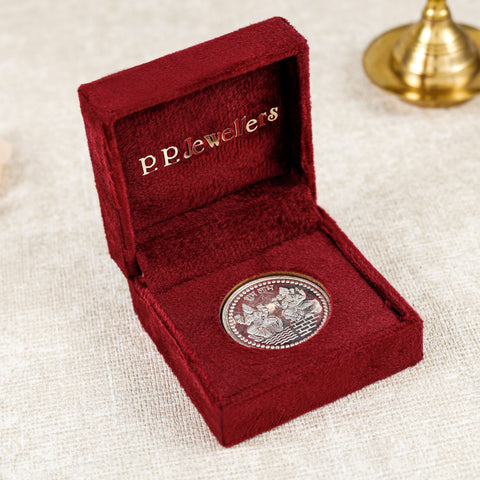 Divine Lakshmi Ganesh 10Gm Silver Coin